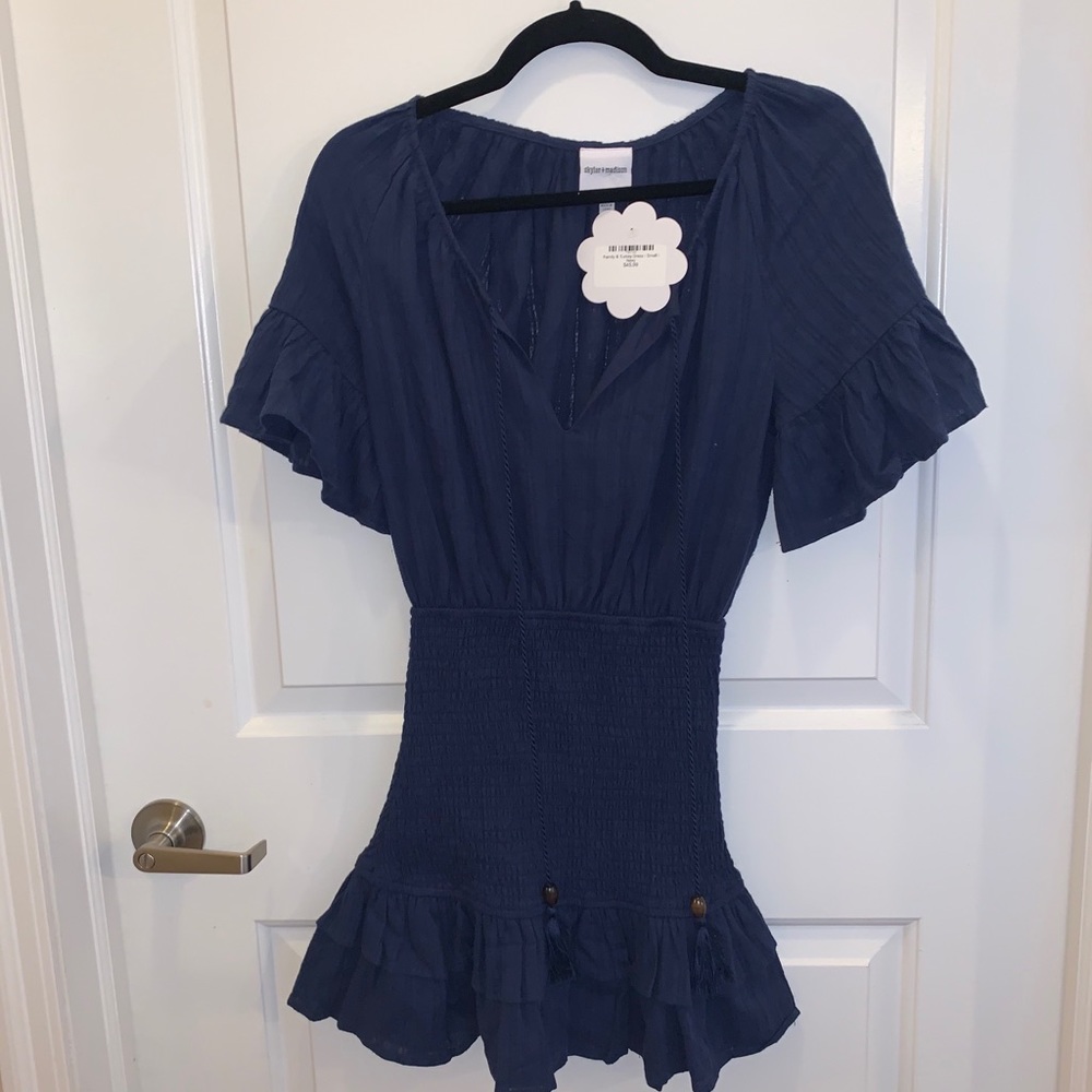 Skylar + Madison Navy Fall Day Dress